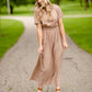 Round Neck Smocked Waist Maxi Dress Dresses