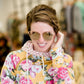 retro rose gold rounded sunglasses