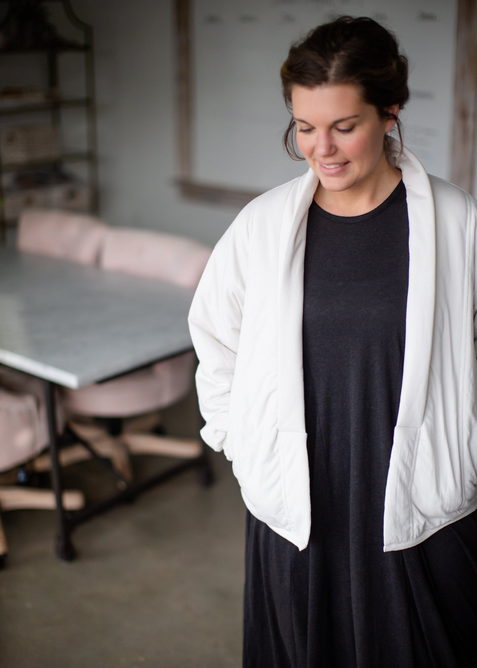 Roz Jacket Tops Z Supply Ivory / XS