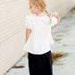 Ruffle Baby Doll Top - FINAL SALE Tops