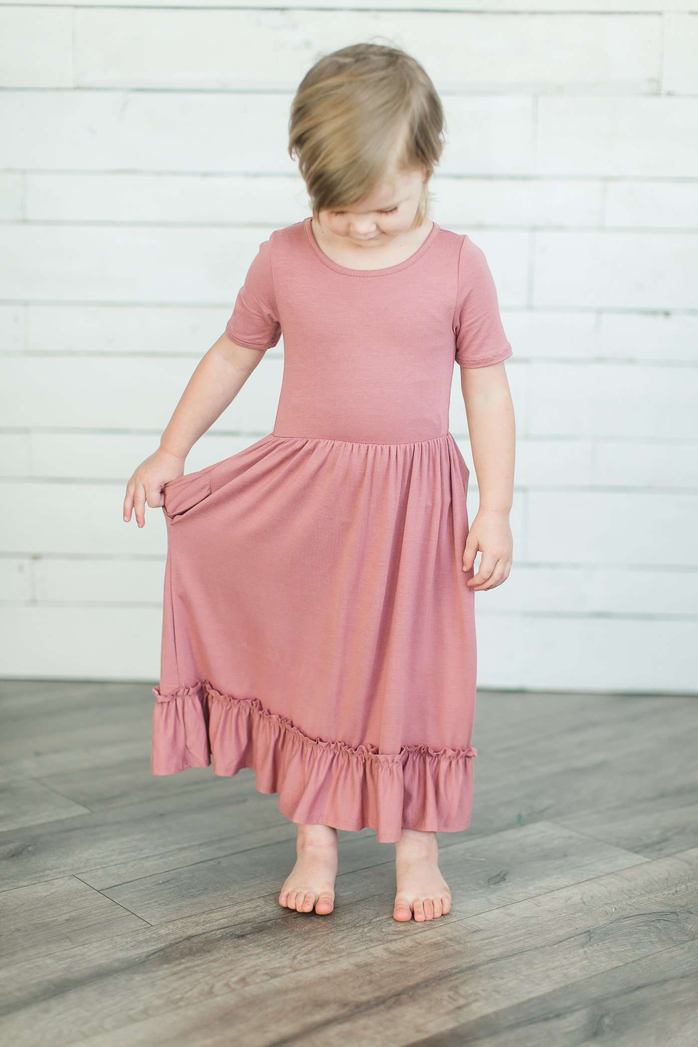 Ruffle Bottom Midi Dress - FINAL SALE Dresses
