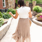 Ruffle Floral Print Maxi Skirt - FINAL SALE Skirts