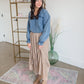 Ruffle Floral Print Maxi Skirt - FINAL SALE Skirts Polagram