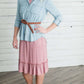 Ruffle Hem Midi Dress Dresses