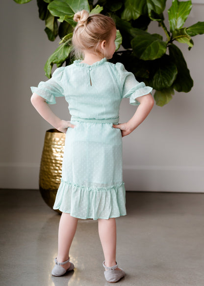 Ruffle Hem Smocked Midi Dress - FINAL SALE Dresses