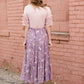 Women's Blush Pink Ruffle Sleeve Top