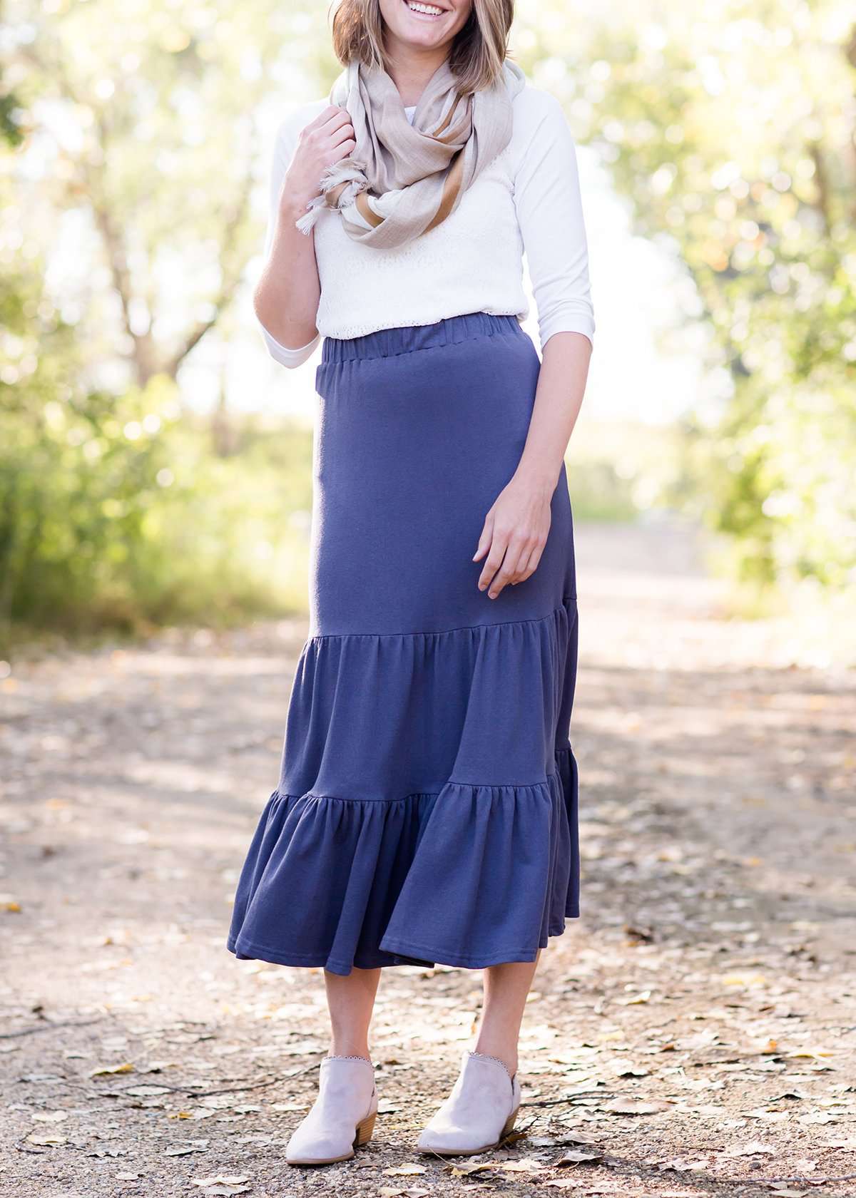 Ruffle Knit Tiered Skirt - FINAL SALE Skirts