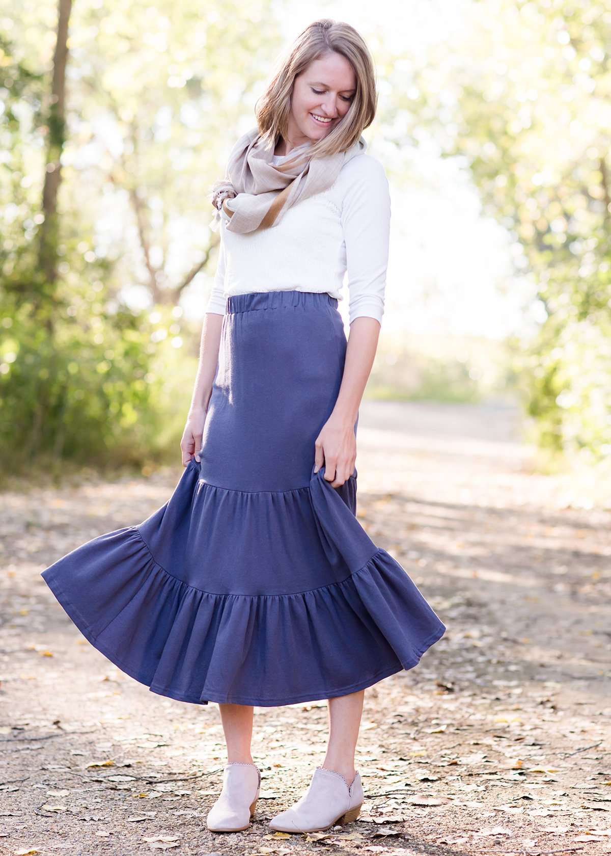 Ruffle Knit Tiered Skirt - FINAL SALE Skirts