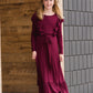 Ruffle Mix Midi Dress Dresses