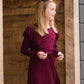 Ruffle Mix Midi Dress Dresses