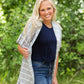 Ruffle Short Sleeve Striped Cardigan - FINAL SALE Layering Essentials