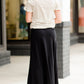 Brown thin striped women's top