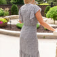 Ruffled Blue Floral Midi Dress - FINAL SALE Dresses