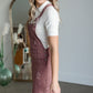 Ruffled Collar with Button Up Top Tops Polagram
