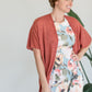 Rust Light Knit Sweater Cardigan Tops Chris & Carol