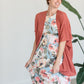 Rust Light Knit Sweater Cardigan Tops Chris & Carol