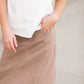 Ruthie A-Line Long Khaki Skirt Skirts