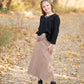 Ruthie A-Line Long Khaki Skirt Skirts