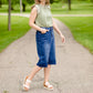 Sage Ruffle Sleeve Blouse Tops