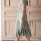 Sage Smocked Ditsy Print Midi Dress Dresses Hayden