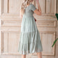 Sage Smocked Ditsy Print Midi Dress Dresses Hayden