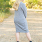 The Samantha Cowl Neck Sweater Dress is an Inherit Design that has a beautiful marled heathered look you'll love! Made from high quality fabric, you'll be able to wear this season after season. This dress is tailored with straight, clean lines for a flattering fit and we love the coziness of the cowl neck!