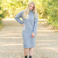 The Samantha Cowl Neck Sweater Dress is an Inherit Design that has a beautiful marled heathered look you'll love! Made from high quality fabric, you'll be able to wear this season after season. This dress is tailored with straight, clean lines for a flattering fit and we love the coziness of the cowl neck!