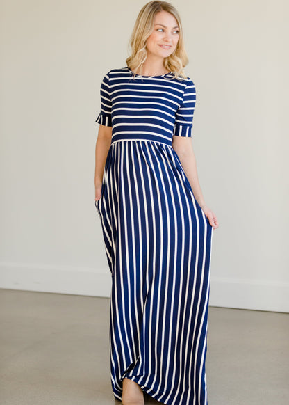 Saylor Striped Maxi Dress Dresses