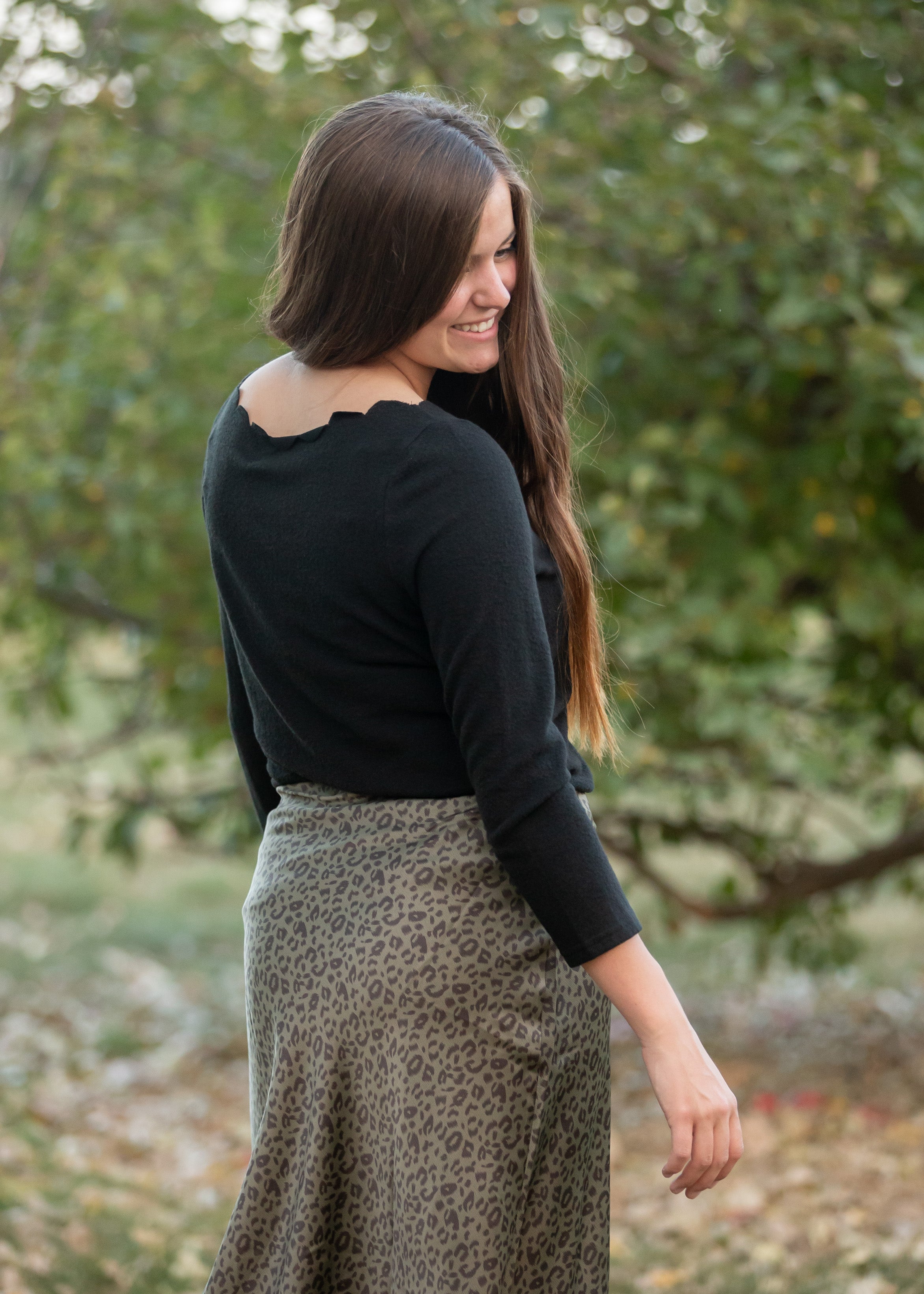 Shanda Scalloped Boatneck Top - FINAL SALE – Inherit Co.