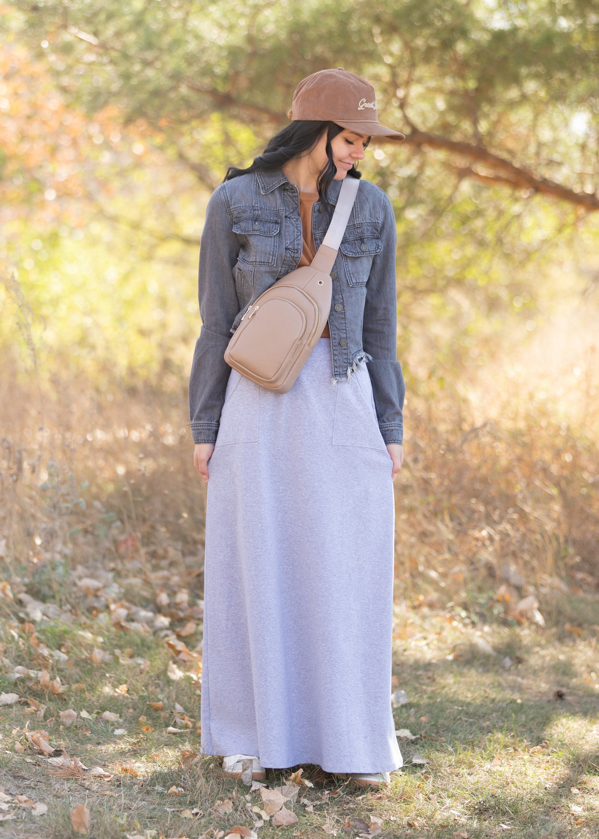 Shilo Pocket Knit Maxi Sweat Skirt Skirts