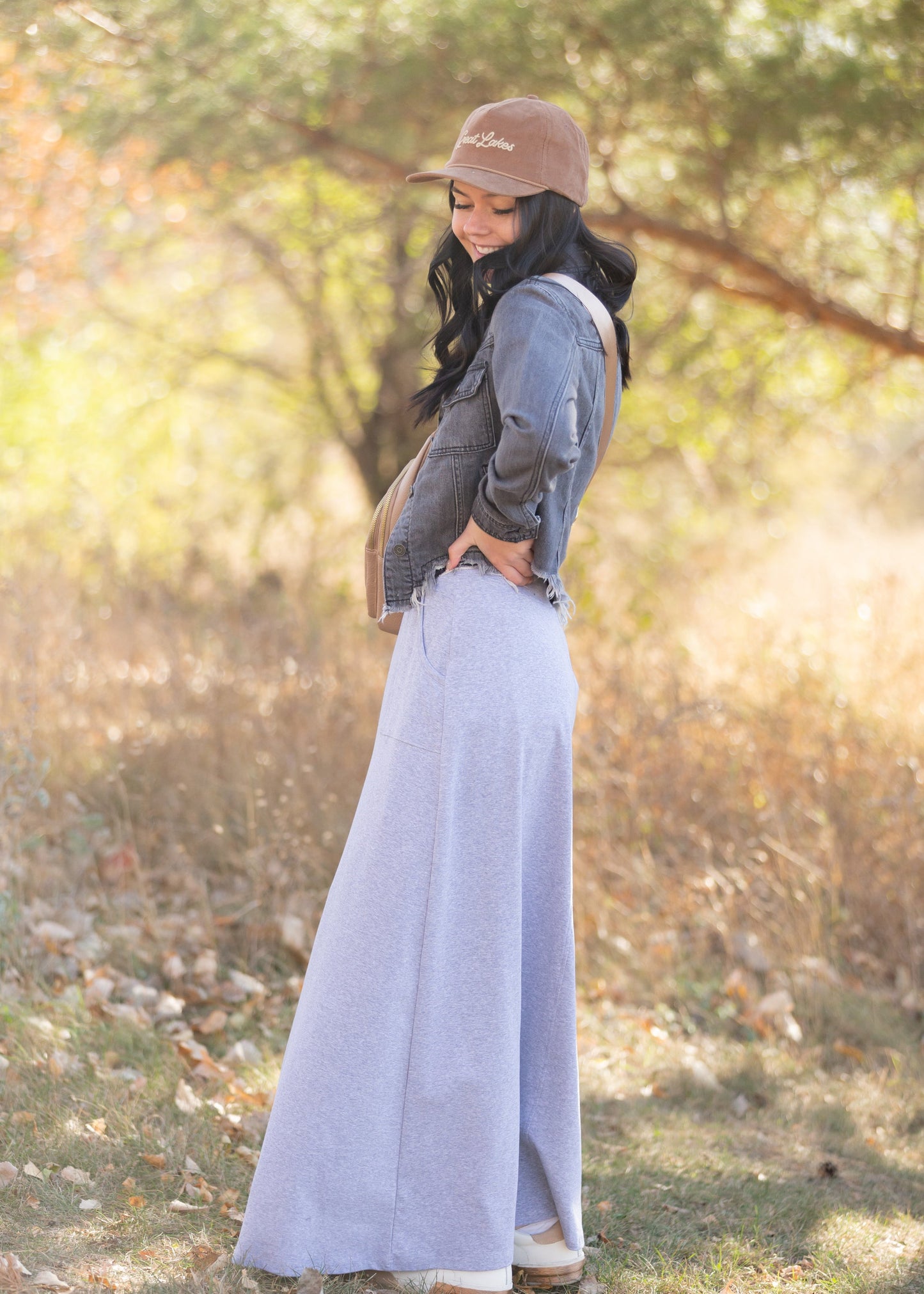 Shilo Pocket Knit Maxi Sweat Skirt Skirts