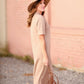 Short Sleeve Button Detail Polo Midi Dress Dresses Mod Ref