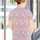 Short Sleeve Floral Print Top Tops