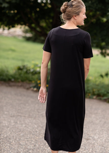 Short Sleeve Round Neck Maxi Dress - FINAL SALE Dresses Zenana