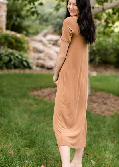 Short Sleeve Round Neck Maxi Dress - FINAL SALE Dresses Zenana