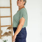 Short Sleeve Round Neck Top Tops