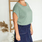 Short Sleeve Round Neck Top Tops