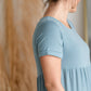 Short Sleeve Tiered Maxi Dress Dresses Zenana