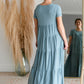 Short Sleeve Tiered Maxi Dress Dresses Zenana