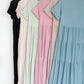 Short Sleeve Tiered Maxi Dress Dresses Zenana