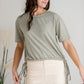 Side Tie Short Sleeve Top Shirt & Harmony