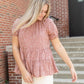 Sienna Ruffle Detail Tiered Top Tops Wishlist