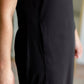 Simona Black Midi Sports Dress Dresses SOP Garment