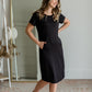 Simona Black Midi Sports Dress Dresses SOP Garment