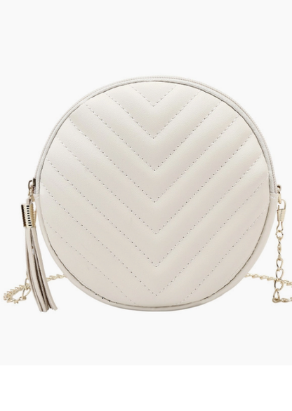 Simple Fringe Round Crossbody Bag Accessories The Lux Lead