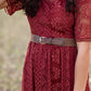 Sleek Buckle Elastic Belt Accessories Mikarose Mocha