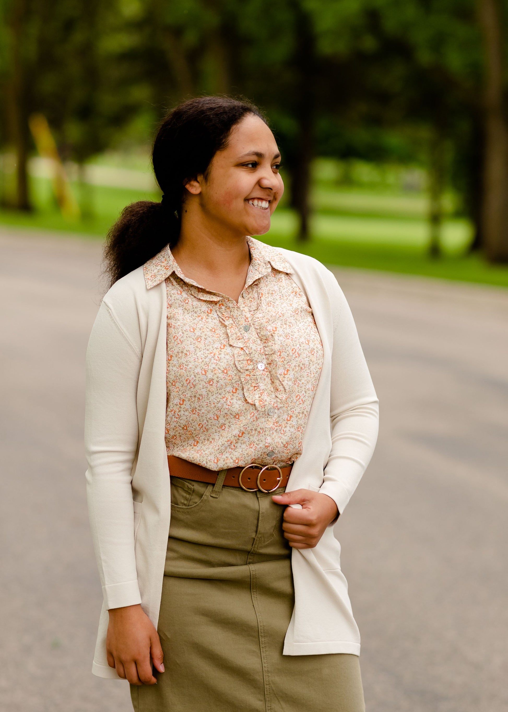 Sleeveless Button Up Collared Floral Top Tops