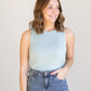 Sleeveless Crewneck Hi-Low Hem Top Tops