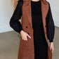 Sleeveless Long Cardigan Vest Tops Love Tree