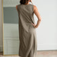Sleeveless Round Neck Midi Dress Dresses Mod Ref